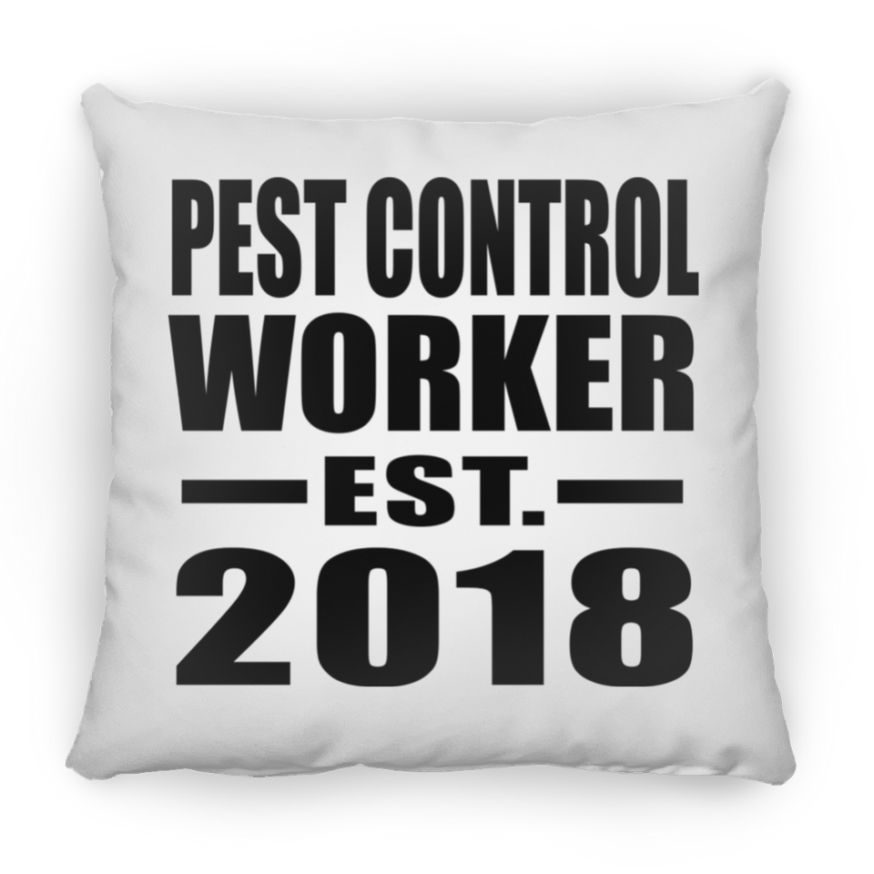 Pest Control Worker Established EST. 2018 - Throw Pillow