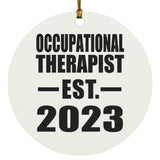 Occupational Therapist Established EST. 2023 - Circle Ornament