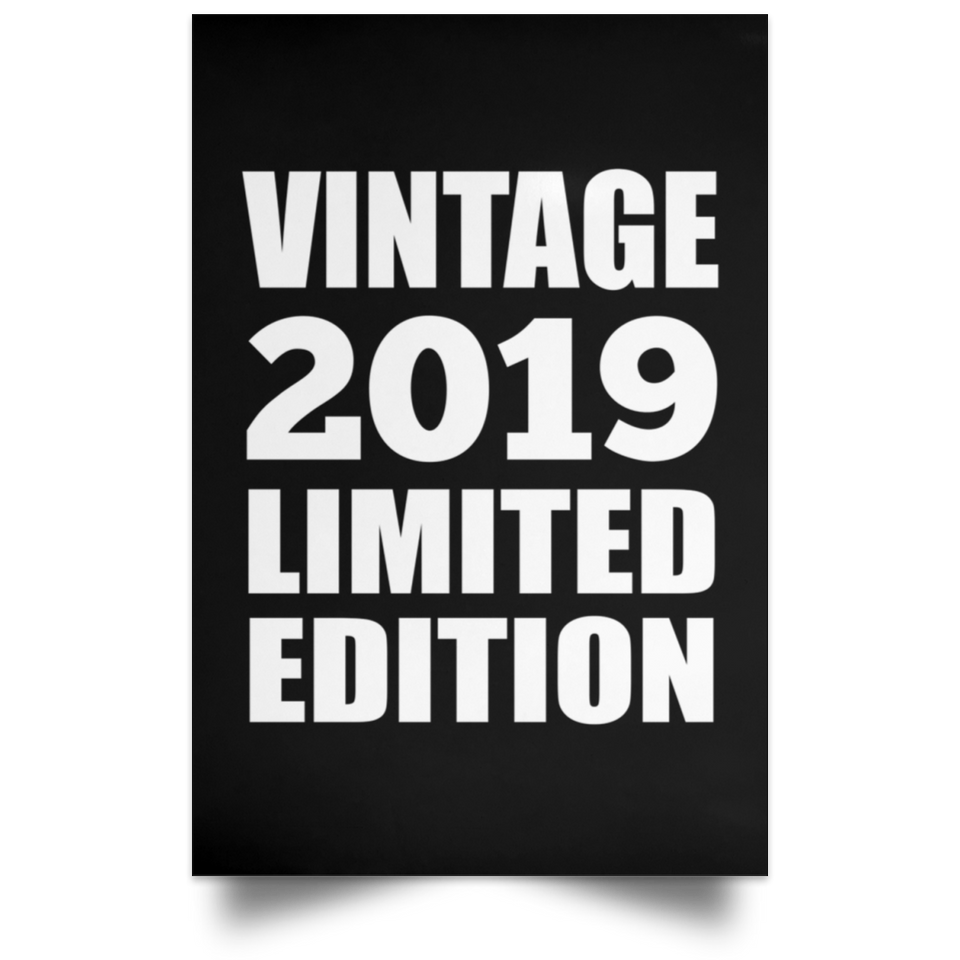 5th Birthday Vintage 2019 Limited Edition - Poster Portrait