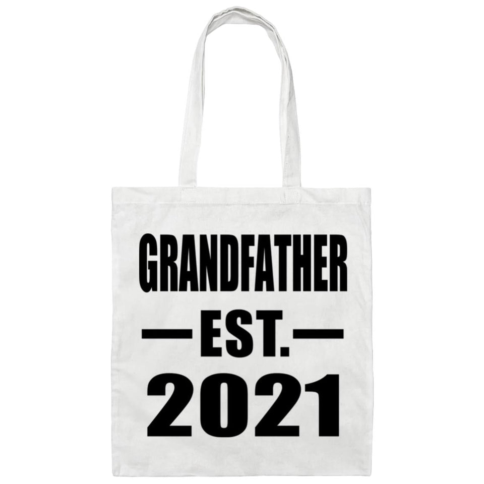 Grandfather Established EST. 2021 - Tote Bag White