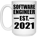 Software Engineer Established EST. 2021 - 15oz Coffee Mug
