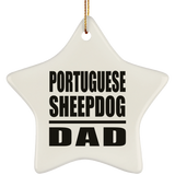 Portuguese Sheepdog Dad - Star Ornament