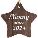 Nanny Since 2024 - Star Ornament D
