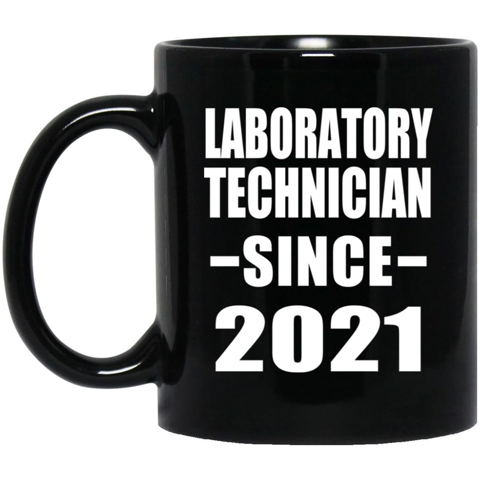 Laboratory Technician Since 2021 - 11oz Coffee Mug Black