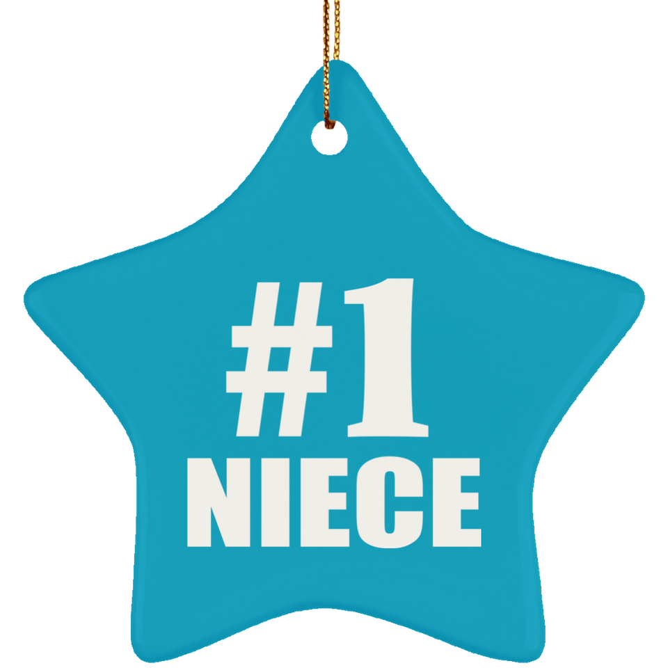 Number One #1 Niece - Star Ornament