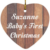 Suzanne Baby's First Christmas - Heart Ornament E