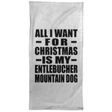 All I Want For Christmas Is My Entlebucher Mountain Dog - Hand Towel