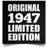 77th Birthday Original 1947 Limited Edition - Poster Square