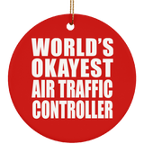 World's Okayest Air Traffic Controller - Circle Ornament