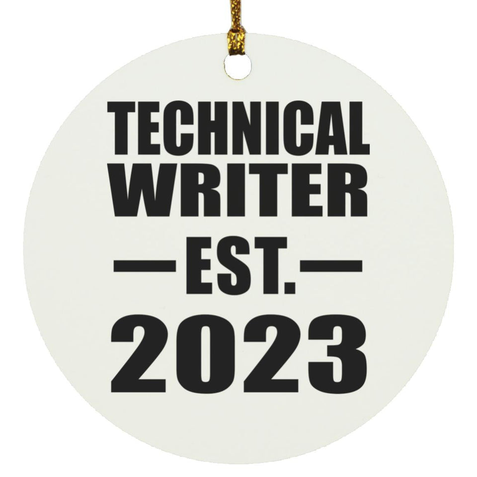 Technical Writer Established EST. 2023 - Circle Ornament