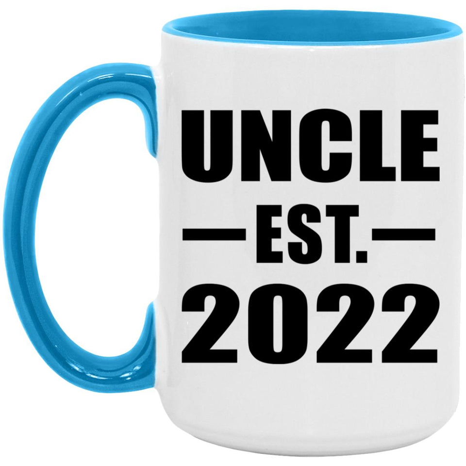 Uncle Established EST. 2022 - 15oz Accent Mug Blue