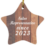 Sales Representative Since 2023 - Star Ornament E