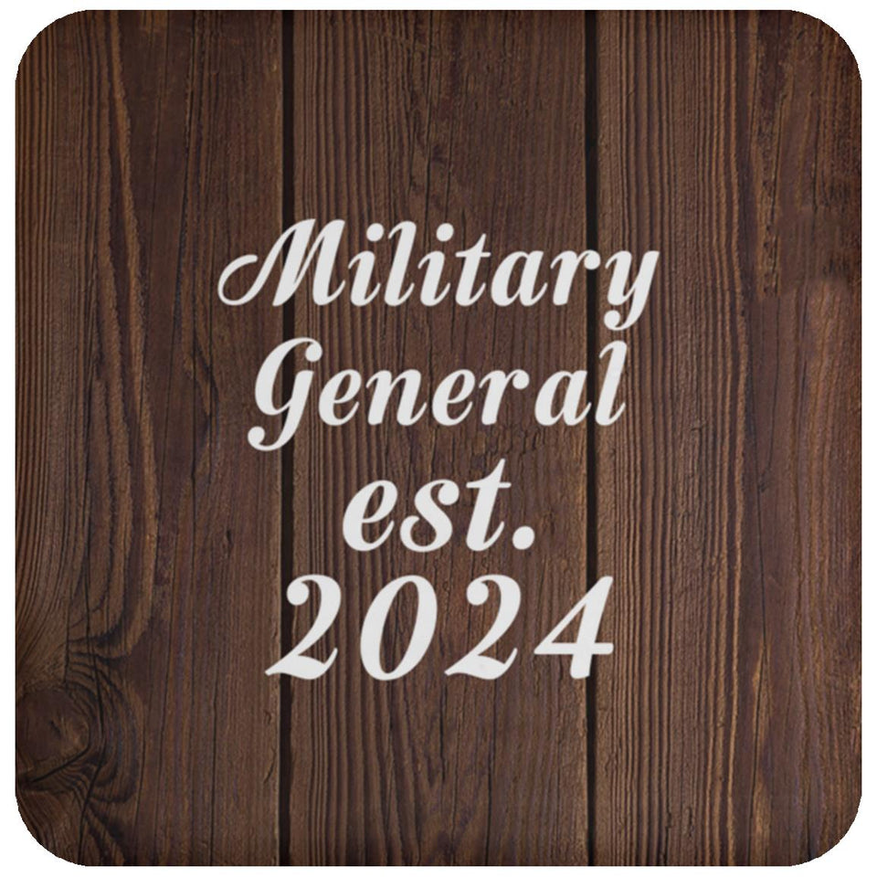 Military General Established Est. 2024 - Drink Coaster D