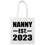 Nanny Established EST. 2023 - Tote Bag White