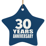 30th Anniversary 30 Years - Star Ornament