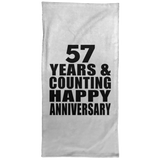 Happy 57th Anniversary 57 Years & Counting - Hand Towel