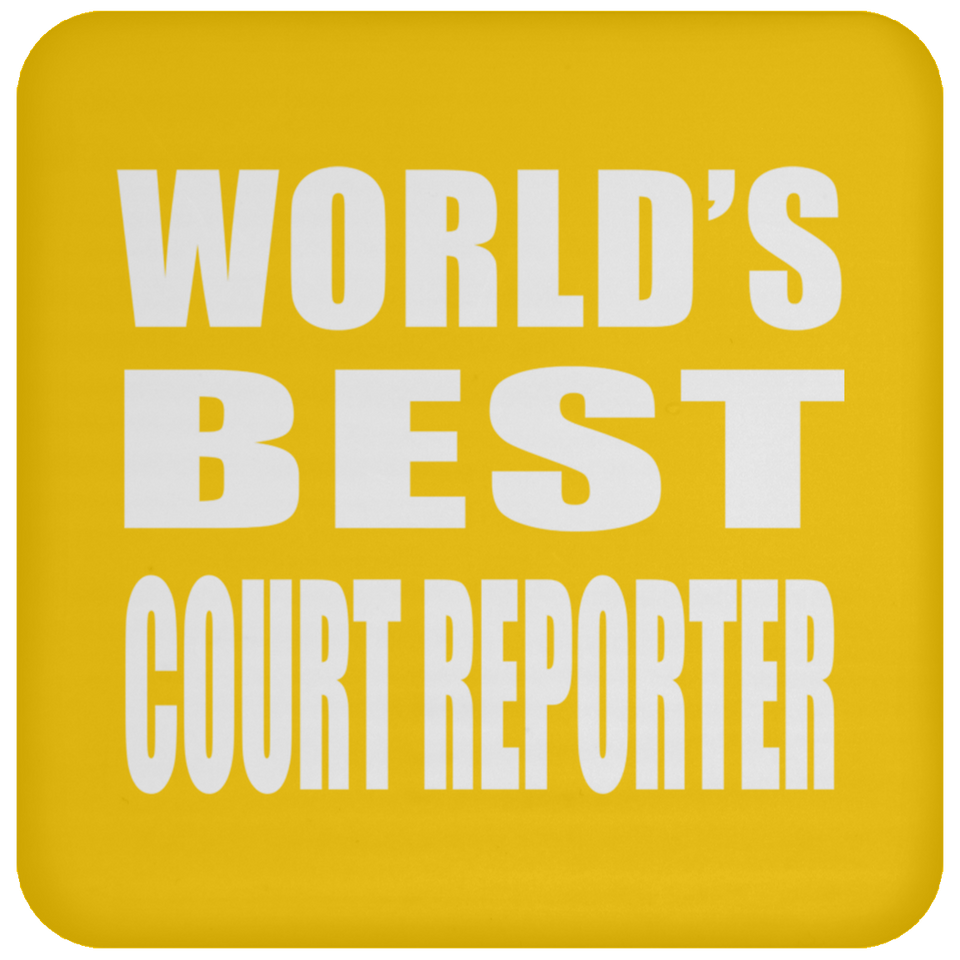 World's Best Court Reporter - Drink Coaster