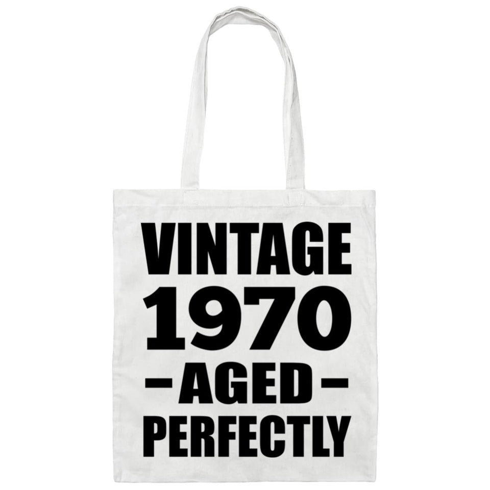54th Birthday Vintage 1970 Aged Perfectly - Tote Bag White
