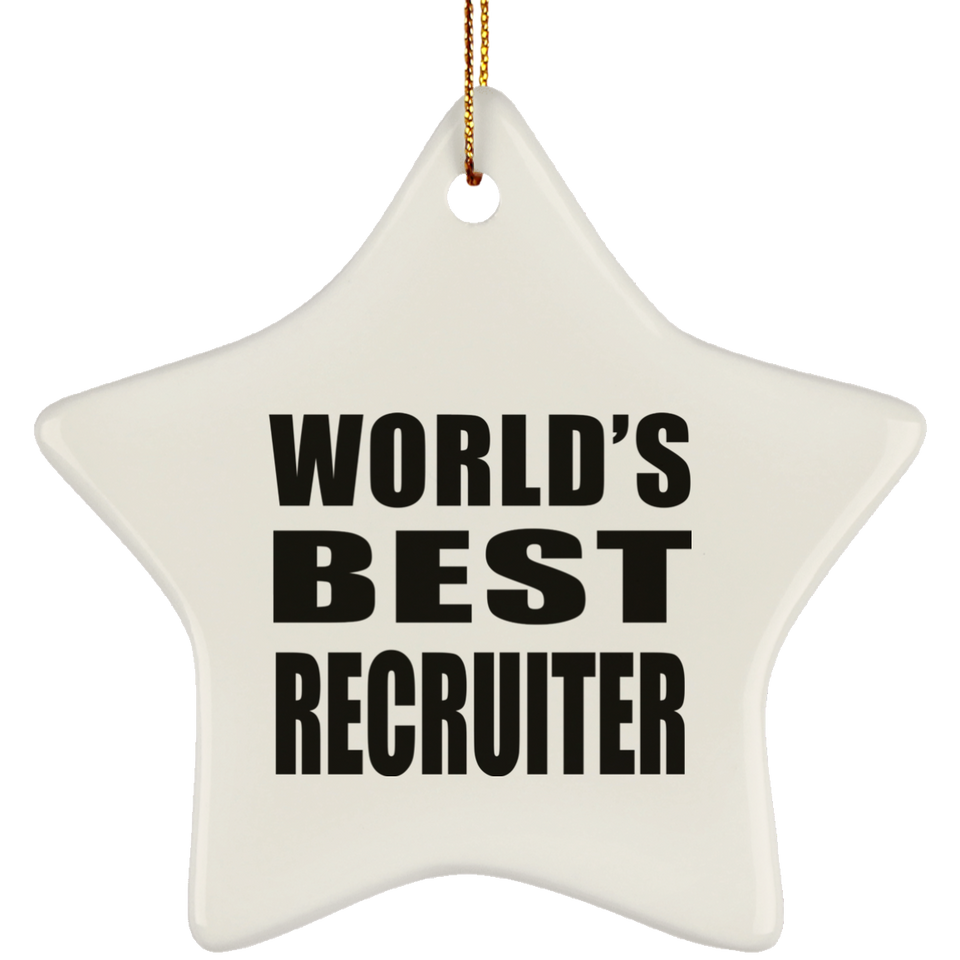 World's Best Recruiter - Star Ornament