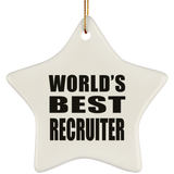 World's Best Recruiter - Star Ornament