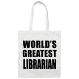 World's Greatest Librarian - Tote Bag White