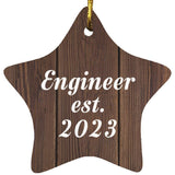 Engineer Established Est. 2023 - Star Ornament D