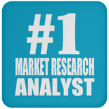 Number One #1 Market Research Analyst - Drink Coaster