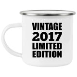 7th Birthday Vintage 2017 Limited Edition - 12oz Camping Mug
