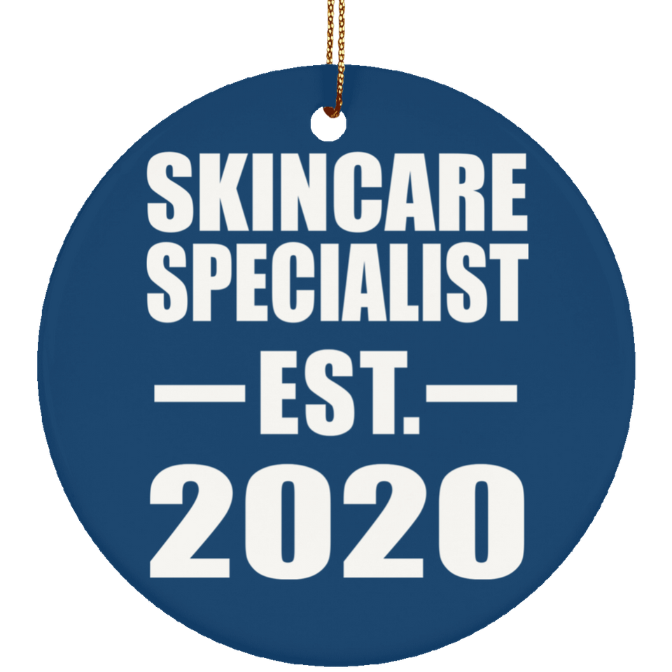Skincare Specialist Established EST. 2020 - Circle Ornament