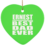 Ernest Best Dad Ever - Heart Ornament
