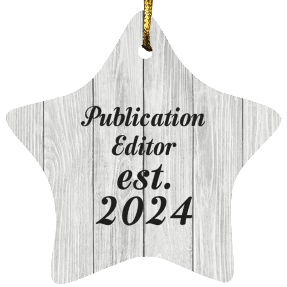 Publication Editor Established Est. 2024 - Star Ornament F