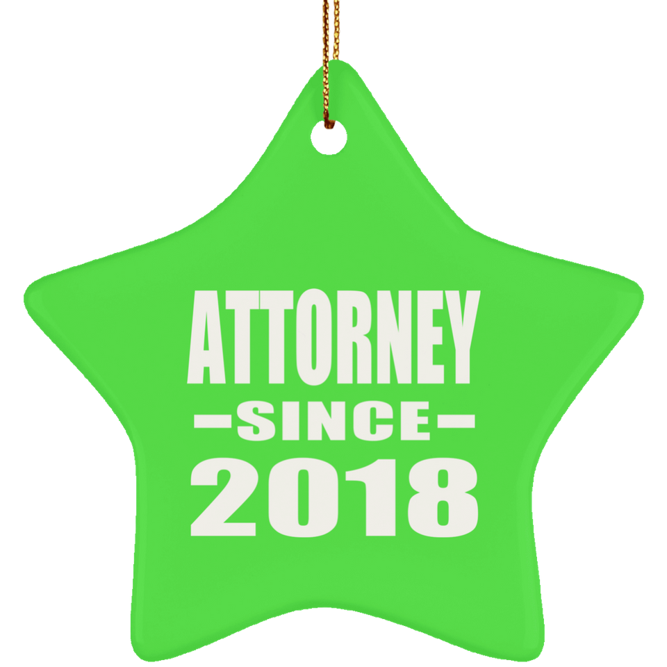 Attorney Since 2018 - Star Ornament