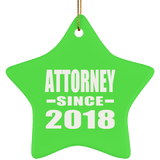 Attorney Since 2018 - Star Ornament