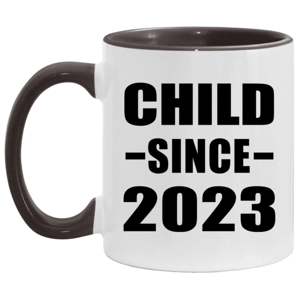 Child Since 2023 - 11oz Accent Mug Black