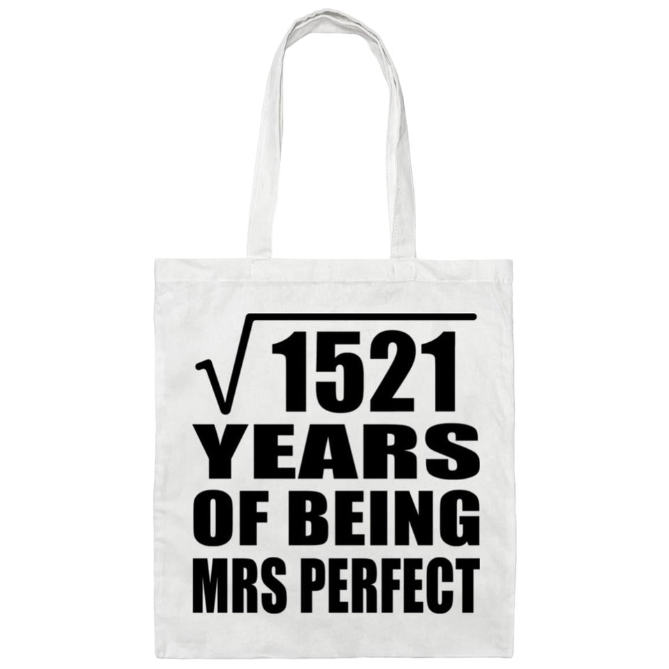 39th Anniversary Square Root of 1521 Years of Mrs Perfect - Tote Bag White