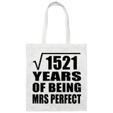 39th Anniversary Square Root of 1521 Years of Mrs Perfect - Tote Bag White