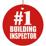 Number One #1 Building Inspector - Circle Ornament