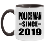 Policeman Since 2019 - 11oz Accent Mug Black