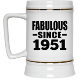 73rd Birthday Fabulous Since 1951 - Beer Stein