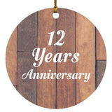 12th Anniversary 12 Years Anniversary - Circle Ornament E