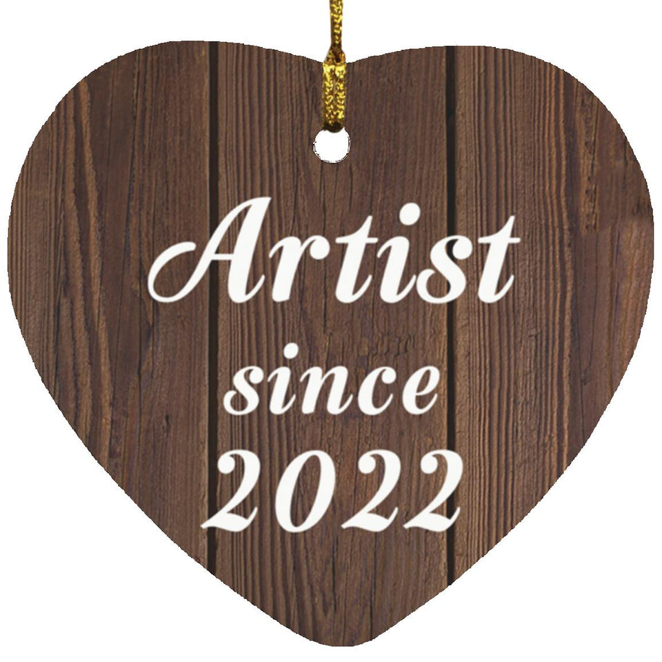 Artist Since 2022 - Heart Ornament D