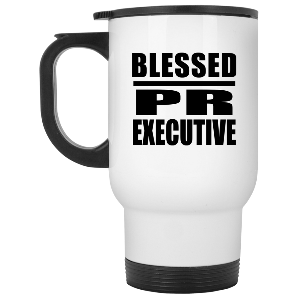 Blessed PR Executive - White Travel Mug