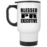 Blessed PR Executive - White Travel Mug