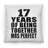 17th Anniversary 17 Years Of Being Mrs Perfect - Throw Pillow