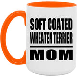Soft Coated Wheaten Terrier Mom - 15oz Accent Mug Orange