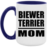 Biewer Terrier Mom - 15oz Accent Mug Purple