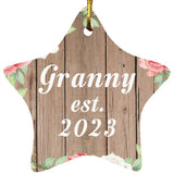 Granny Established Est. 2023 - Star Ornament B