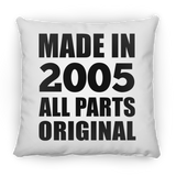 19th Birthday Made in 2005 All Parts Original - Throw Pillow