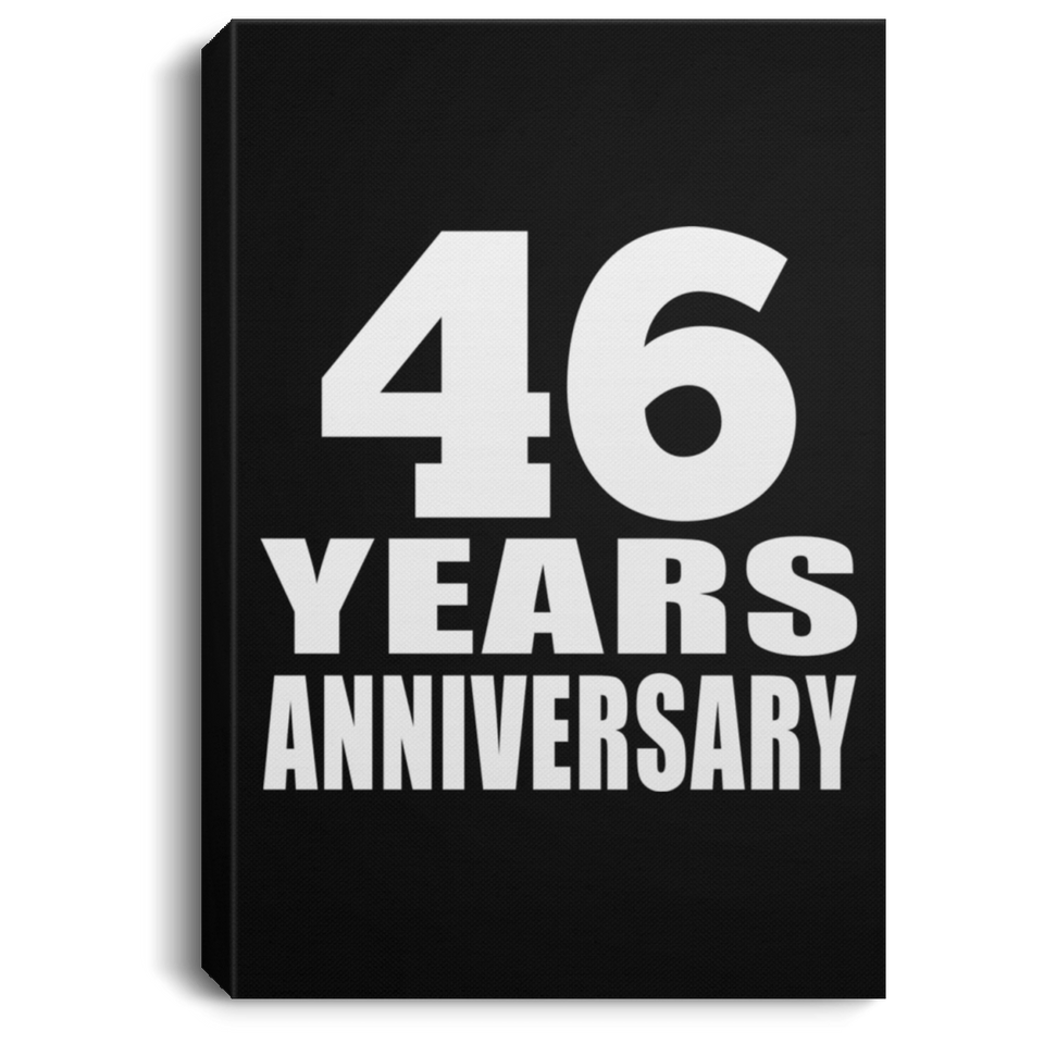 46th Anniversary 46 Years Anniversary - Canvas Portrait