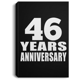 46th Anniversary 46 Years Anniversary - Canvas Portrait